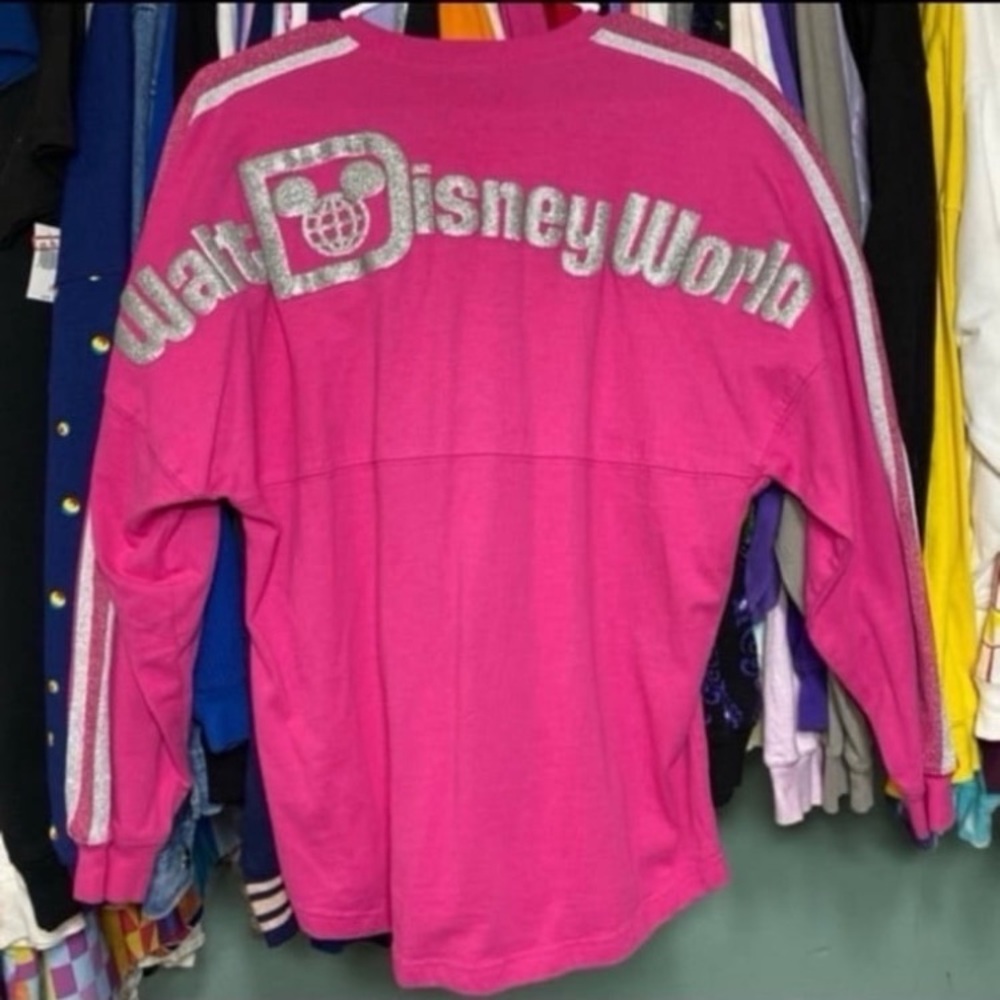 Disney Parks imagination pink magic mirror Spirit Jersey XS NWOT